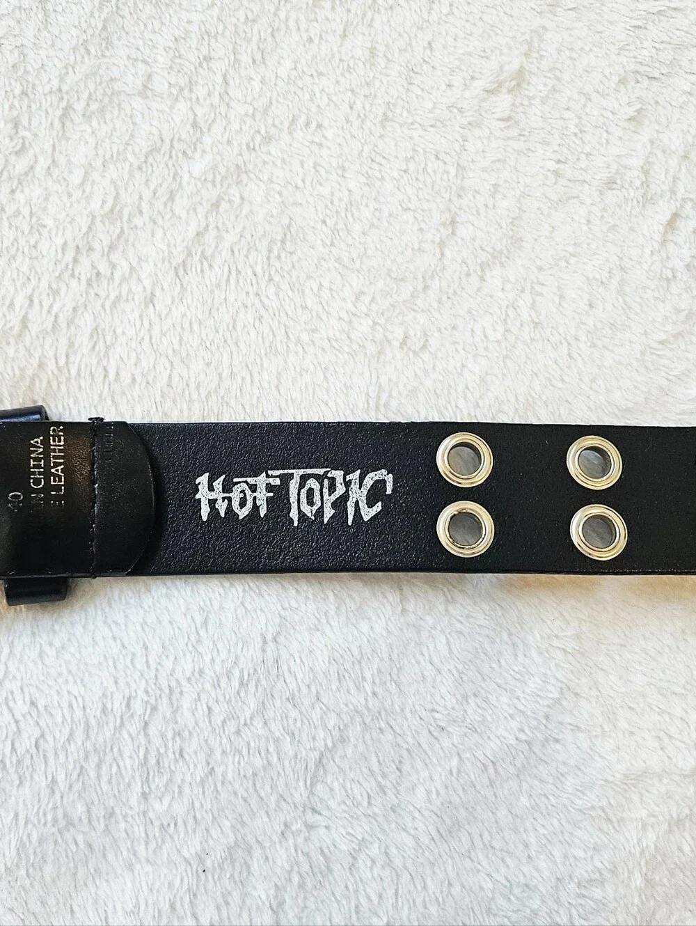 Bundle of 2 Calvin Klein Hot Topic Black Leather Belts Punk-rock / Grunge Sz 2XL